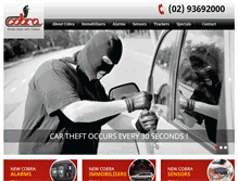Tablet Screenshot of cobra-aust.com.au